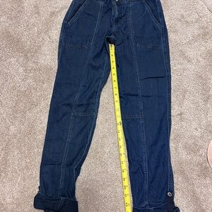 WHBM Straight Crop Denim Jeans